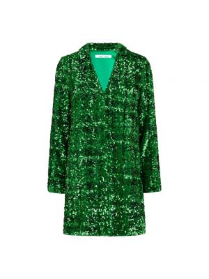 Mini-abito con paillettes a maniche lunghe Samsoe Samsoe verde