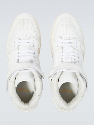 Bőr bőr sneakers Saint Laurent fehér