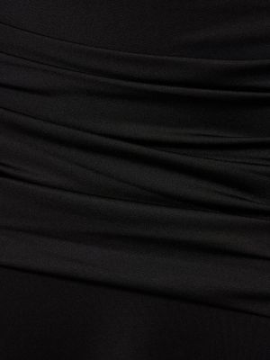 Μίντι φόρεμα από ζέρσεϋ Victoria Beckham μαύρο