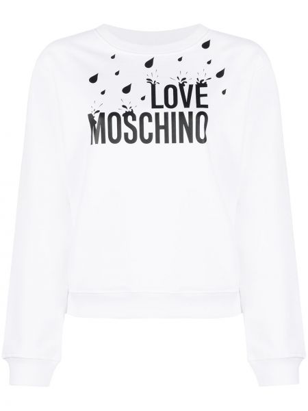 Jersey de tela jersey Love Moschino blanco