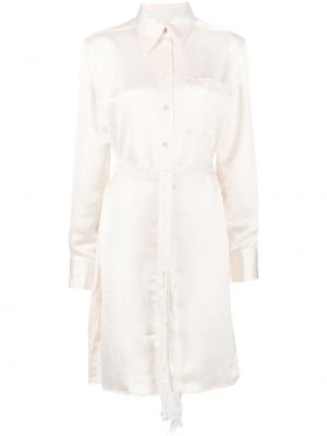 Μάξι φόρεμα Wales Bonner λευκό