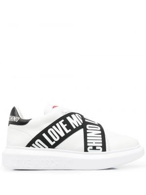 Sneakers a righe Love Moschino