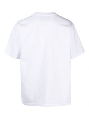 Haftowana koszulka bawełniana Awake Ny biała