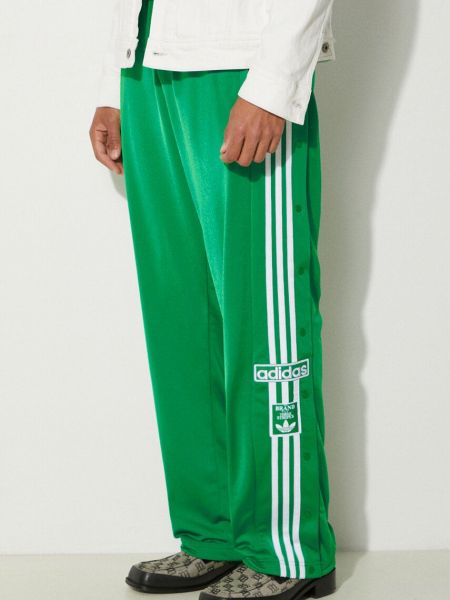 Proste spodnie Adidas Originals zielone