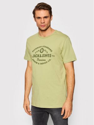 Тениска Jack&jones Premium зелено