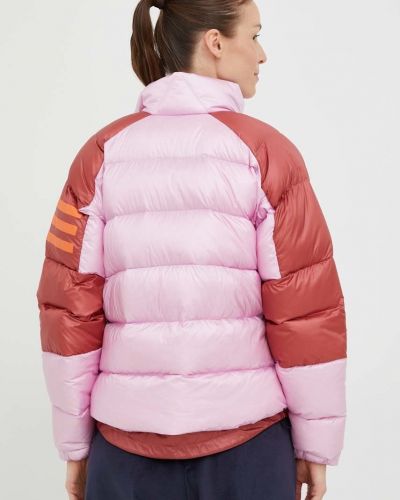 Péřová bunda Adidas Terrex růžová