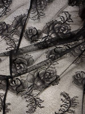 Μάξι φόρεμα με δαντέλα Fleur Du Mal μαύρο