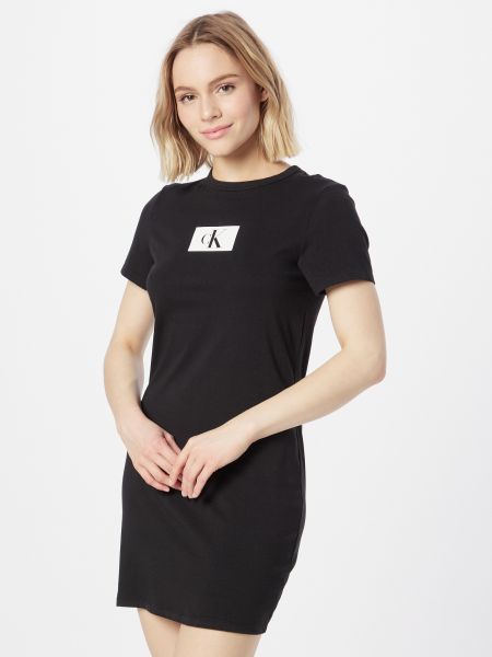 Slim fit priliehavá košeľa Calvin Klein Underwear čierna