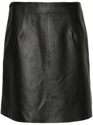 Δερμάτινη φούστα By Malene Birger μαύρο
