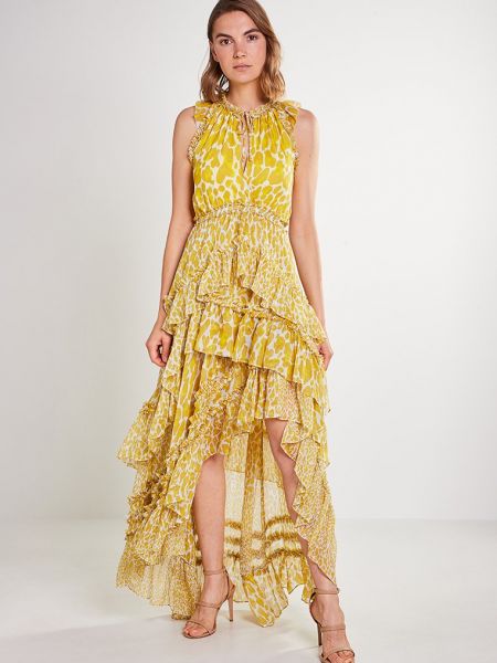 Sukienka wieczorowa Diane Von Furstenberg żółta