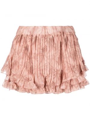 Shorts mit print mit plisseefalten Pnk pink