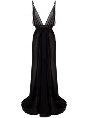 Макси рокля с v-образно деколте Alchemy черно