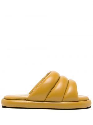 Кожени ниски обувки Proenza Schouler жълто