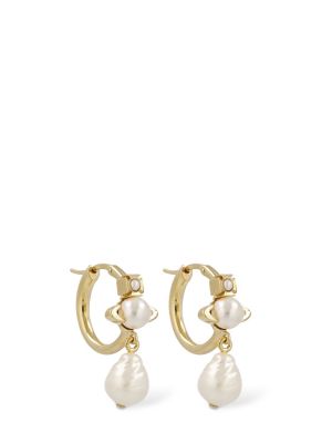 Pärlitega kõrvarõngad Vivienne Westwood kuldne
