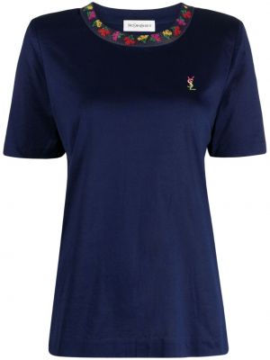 T-shirt Saint Laurent Pre-owned blu