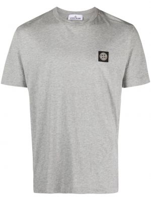 T-shirt aus baumwoll Stone Island grau