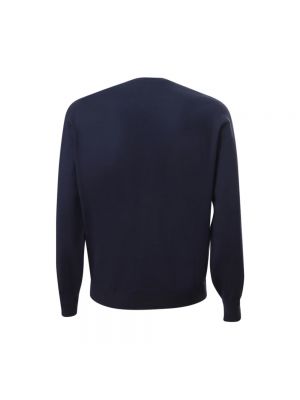Pullover mit rüschen mit rundem ausschnitt Brunello Cucinelli blau