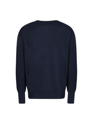 Sweter z kaszmiru Ballantyne niebieski