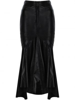 Kožená sukňa Zeynep Arcay čierna