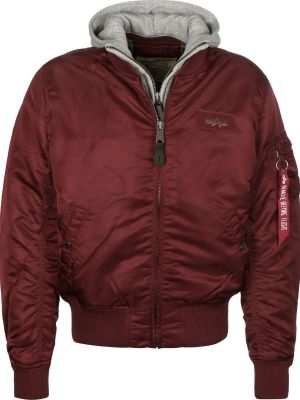 Bomber jakna s melange uzorkom Alpha Industries siva