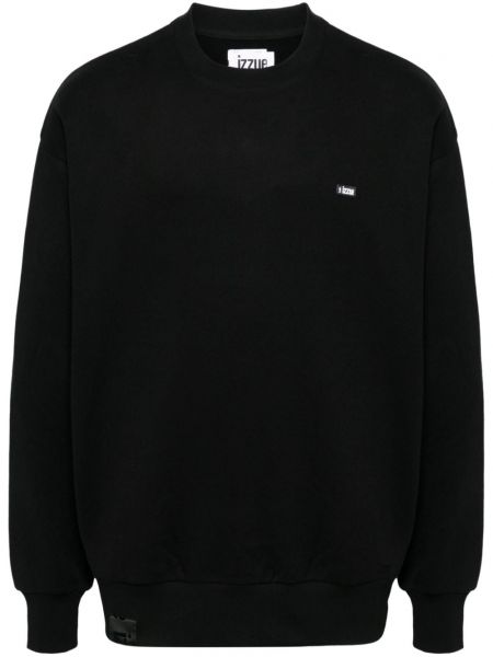 Broderet sweatshirt Izzue sort