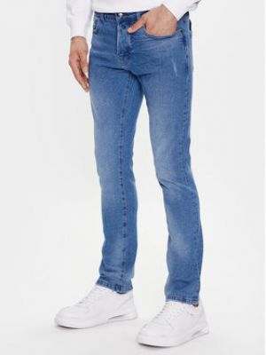 Priliehavé džínsy s rovným strihom John Richmond modrá