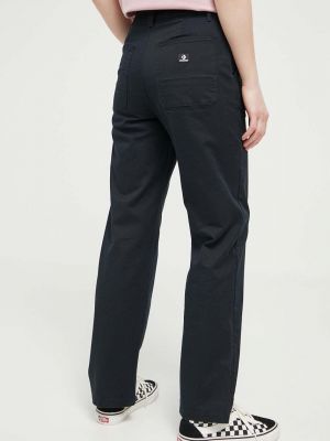 Jednobarevné kalhoty Converse černé