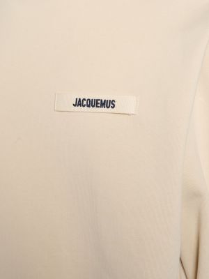 Sudadera de algodón Jacquemus beige