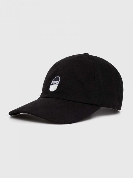 Βαμβακερό καπέλο Puma μαύρο