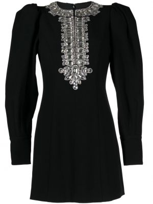 Krištáľové koktejlkové šaty Andrew Gn čierna