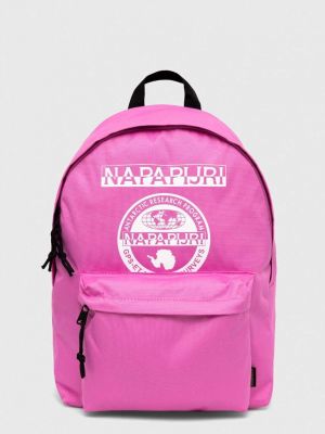 Růžový batoh s potiskem Napapijri
