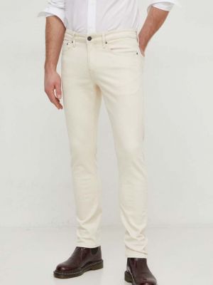 Beżowe jeansy skinny Calvin Klein
