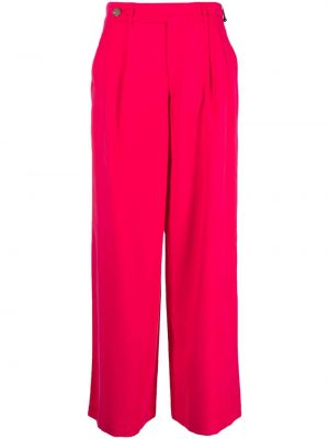 Rovné kalhoty Dkny růžové