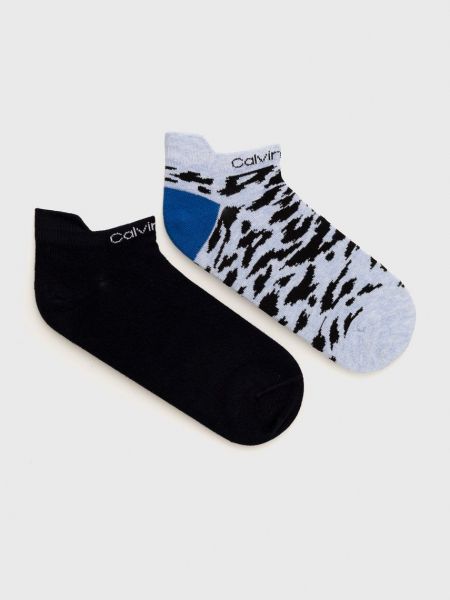 Чорапи Calvin Klein синьо