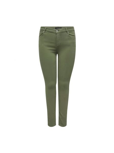 Skinny jeans Only Carmakoma grün