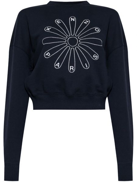 Broderet sweatshirt Kenzo blå