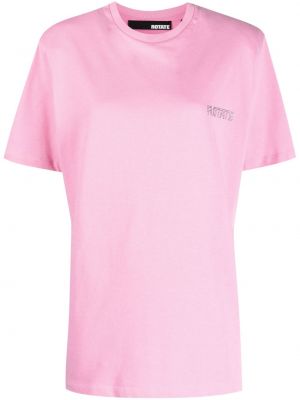 T-shirt à imprimé Rotate rose