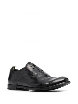 Nėriniuotos iš natūralios odos oksfordo batai su raišteliais Officine Creative juoda