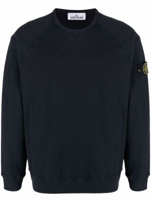 Rund hals sweatshirt Stone Island blå