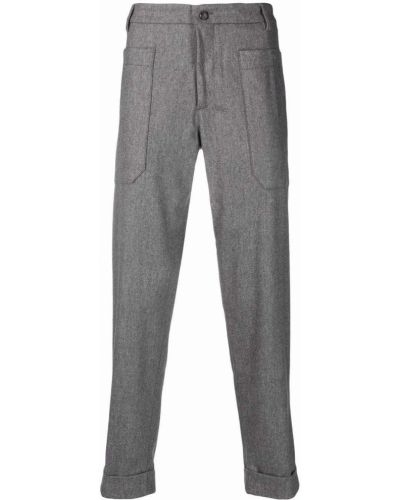 Pantalones rectos slim fit Eleventy gris