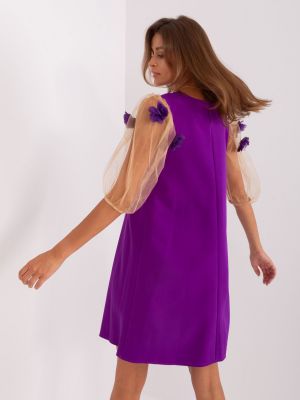 Коктейлна рокля Fashionhunters виолетово