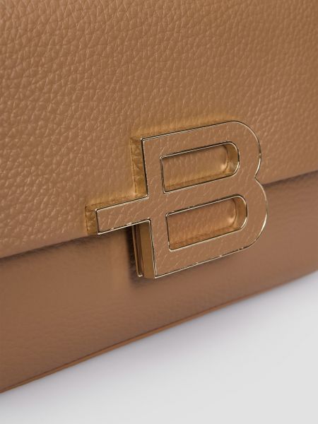 Шкіряна сумка Baldinini коричнева
