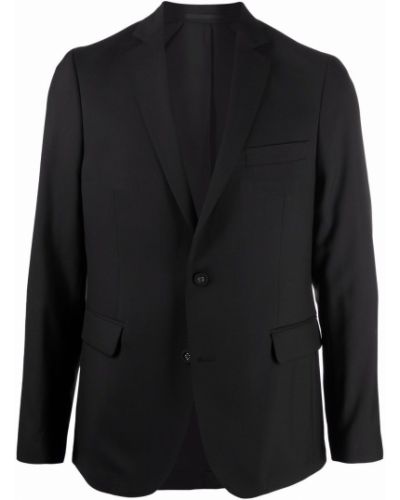 Ull lang blazer Officine Generale svart