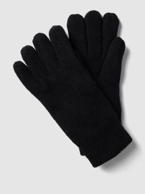 Dzianinowe rękawiczki Barbour czarne