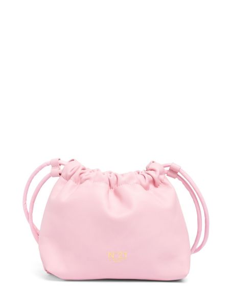 Læder skuldertaske for piger N°21 pink