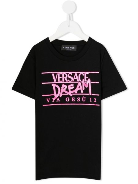 T-shirt för tjejer Versace Kids svart