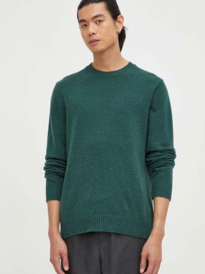 Sweter wełniany Samsoe Samsoe zielony