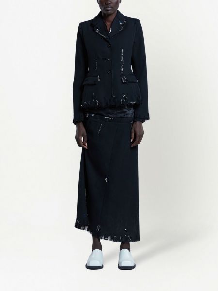 Sako s oděrkami Marni černé