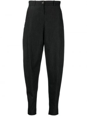 Pantalon slim à rayures Toteme noir