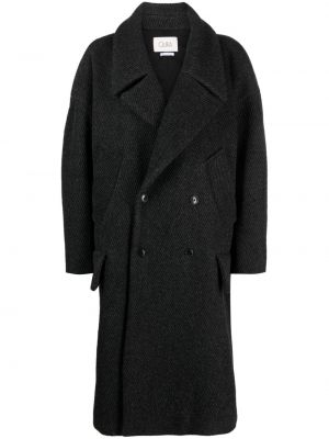 Vlněný kabát Quira černý